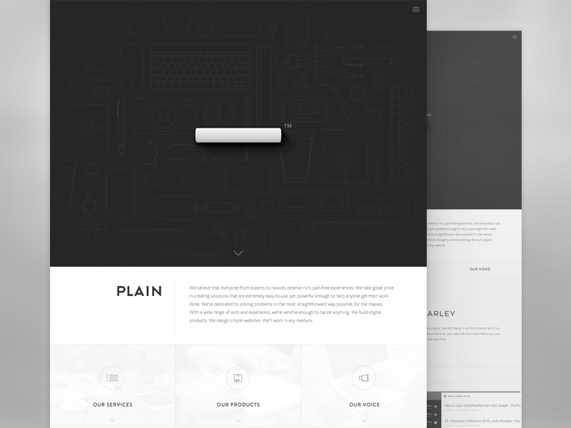 Plain Layout by Kyle Ruane on Dribbble