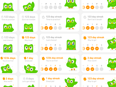 Duolingo Streak Widget by Kyle Ruane for Duolingo on Dribbble