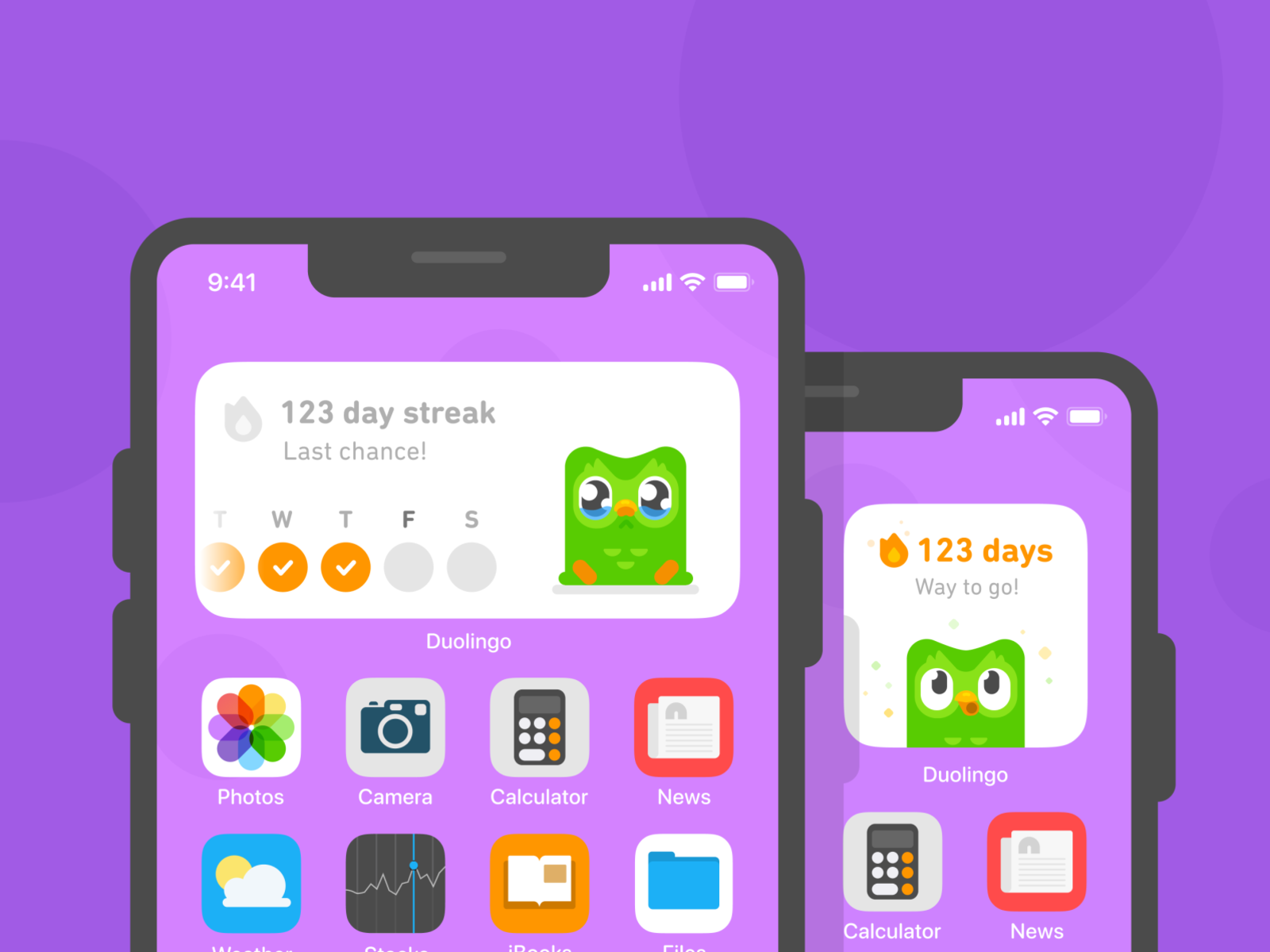 Duolingo Streak Widget by Kyle Ruane for Duolingo on Dribbble