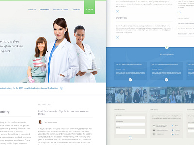 Home Page Elements dental dentist home homepage landing page website