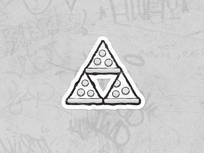 Pieforce icon logo mark pizza sticker