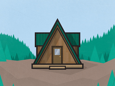 Cabin 02 cabin house icon illustration