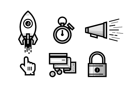 Process Icons 02 icons illustration