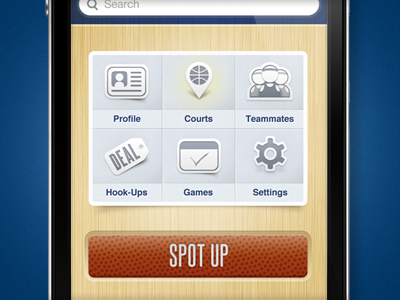 Spot Up app basketball ios iphone steelfish wood