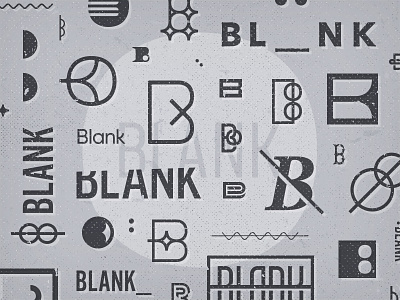 Blank Branding Exploration blank branding exploration logo mark monogram