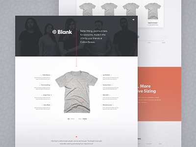 Blank Microsite blank landing page web design