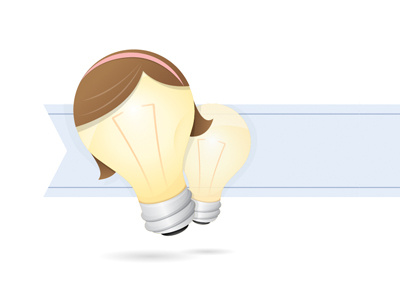 Light Bulb Illustration child icon illustration light light bulb mom vector