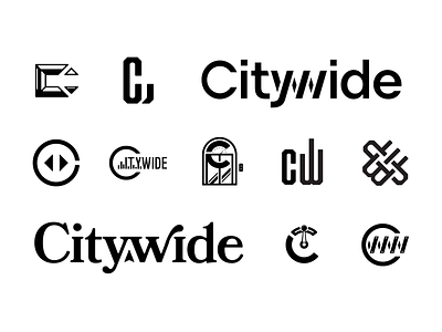 Citywide Logo Exploration bookmania brainstorm chalet logo mark