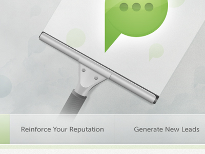 Squeegee Illustration icon illustration museo sans speech bubble squeegee