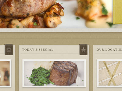 Today's Special mmmm meat restaurant tags times web design widgets