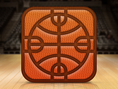 Basketball iOS Icon app basketball icon icon design ios