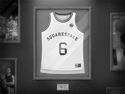 Retired #6 6 basketball frame grayscale squarespace6 ss6
