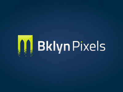 Bklyn Pixels abstract brooklyn brooklyn bridge logo logo design mark nyc pixel