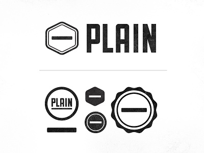 Plain badge branding identity logo logo design lost type mark plain sullivan
