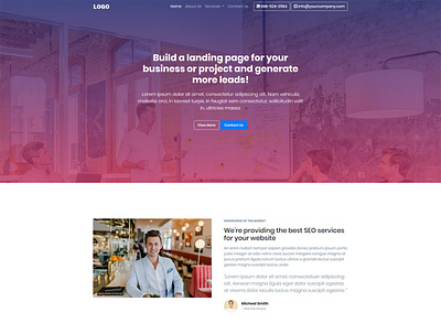 Free bootstrap landing page design for your awesome business bootstrap template bootstraplily free bootstrap template free download free landing page free website free website template
