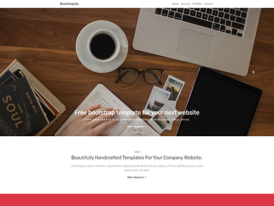 Free bootstrap template for your next website bootstrap template bootstraplily free bootstrap template free html template free landing page free template free website free website template freebie