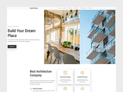 Free template for any interior, architect or construction c bootstrap template free architect template free construction template free html template free interior design template free real estate template free website template