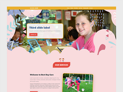 Free school html template made with bootstrap