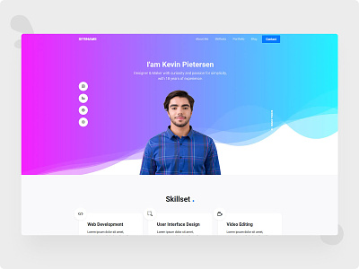 Free Download Personal Portfolio Bootstrap Template By Bootstraplily Com On Dribbble