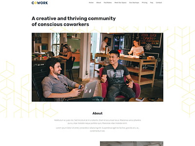 Co-working Space free template