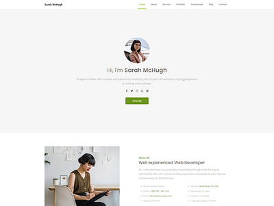 Free bootstrap portfolio template bootstrap template bootstraplily design free bootstrap template free template free website free website template freebie