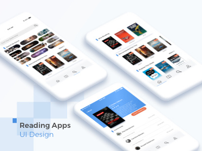 Books Social Media app book design ios mobile summary ui