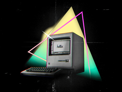 Hero image 80s style hero image retro synthwave