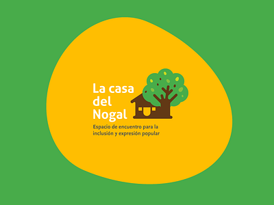 La Casa del Nogal house logo icon design logo nature logo tree treehouse vector