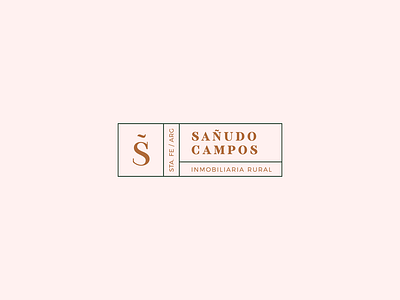 Sañudo Campos brand brand identity countryside logo logo design logotype realstate type typogaphy