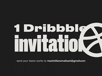 1 Dribbble Invitation dribbble dribbble invitation dribbble invite giveway invitation join join dribbble join us