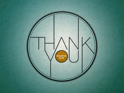 Thank You design dribble graphic invite thank thanks typo typography you