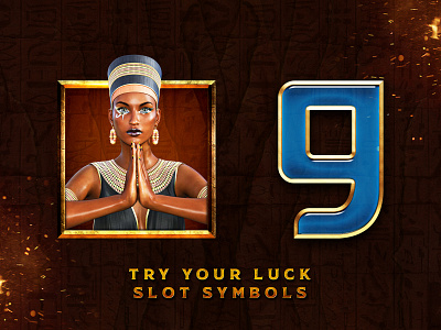Egypt Slot | Slot, game design, symbols art creative creative design design game game design gaming graphic design magic nefertiti slot slot game slot machine vector