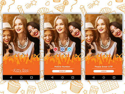 Kitty party App Redesign android app kitty kittyparty ui ux