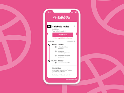 Dribbble Invite