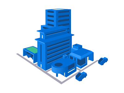 Micro-city waste lifecycle illustration