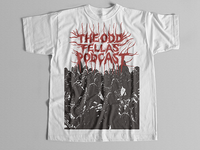 The Odd Fellas Podcast - Metal Tee branding design graphic design illustration logo typography