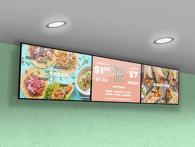 3 Screen Product Mockup ads branding design fictional food graphic design illustration logo marketing menu mockup render restaurant typography ui ux vector