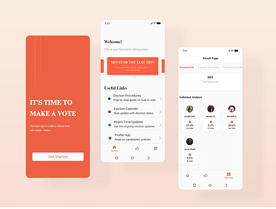 Vodra Real Time Voting System | Mobile App app branding design ui ux