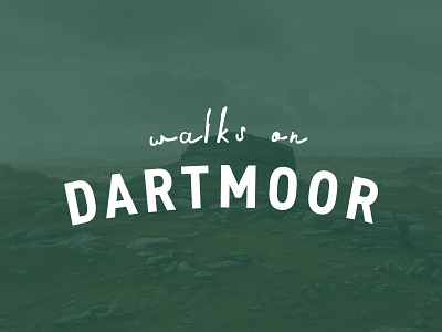 Walks On Dartmoor Logo branding dartmoor design logo walking