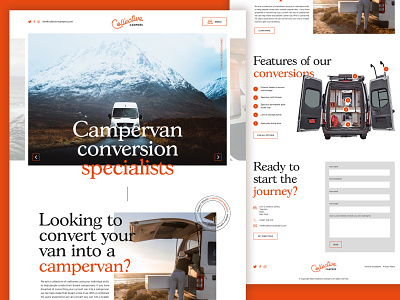 Collective Campers Website branding camper campervan camping conversion design van web design webdesign website