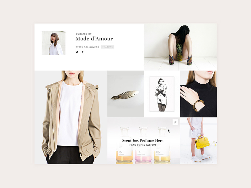 Curated product page (2) by Gyor Moore on Dribbble