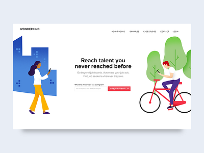 Landingpage for Wonderkind.com