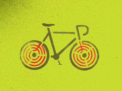 Bicycle Kitchen | Vincent 10 speed bicycle bicycle kitchen bike burner kitchen spray paint stencil symbol mark ten speed
