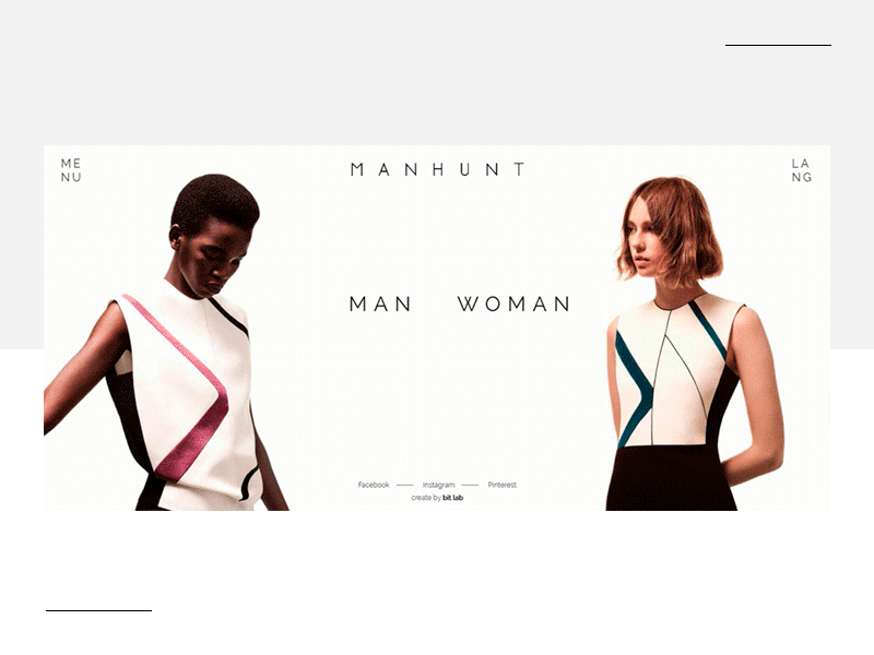 MANHUNT.garment | clothing store clothes dribbble fashion online shot store ui ux