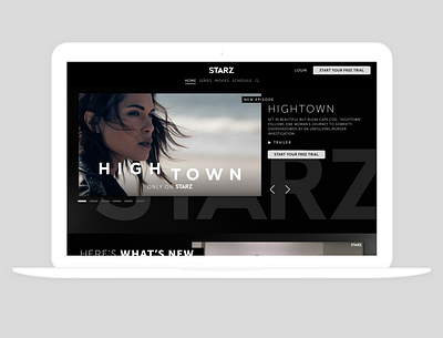 STARZ UnAuth WIP art direction brand design redesign ui design ux web web design website
