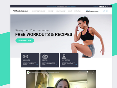 Metabolic Living Home Page Demo