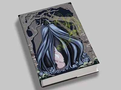 The Erl King book cover fantasy illustration vector