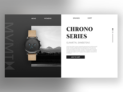 MVMT Watch landing page redesign