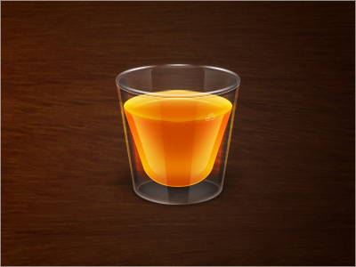 Shot Glass glass illustration photoshop shot wood