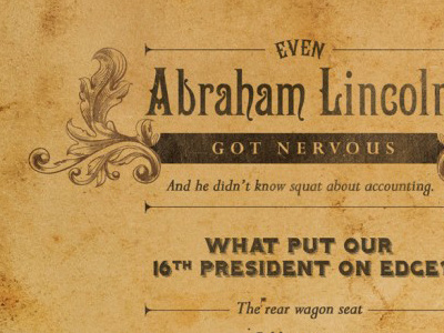 Abraham Lincoln antique font campanile lincoln paper president print